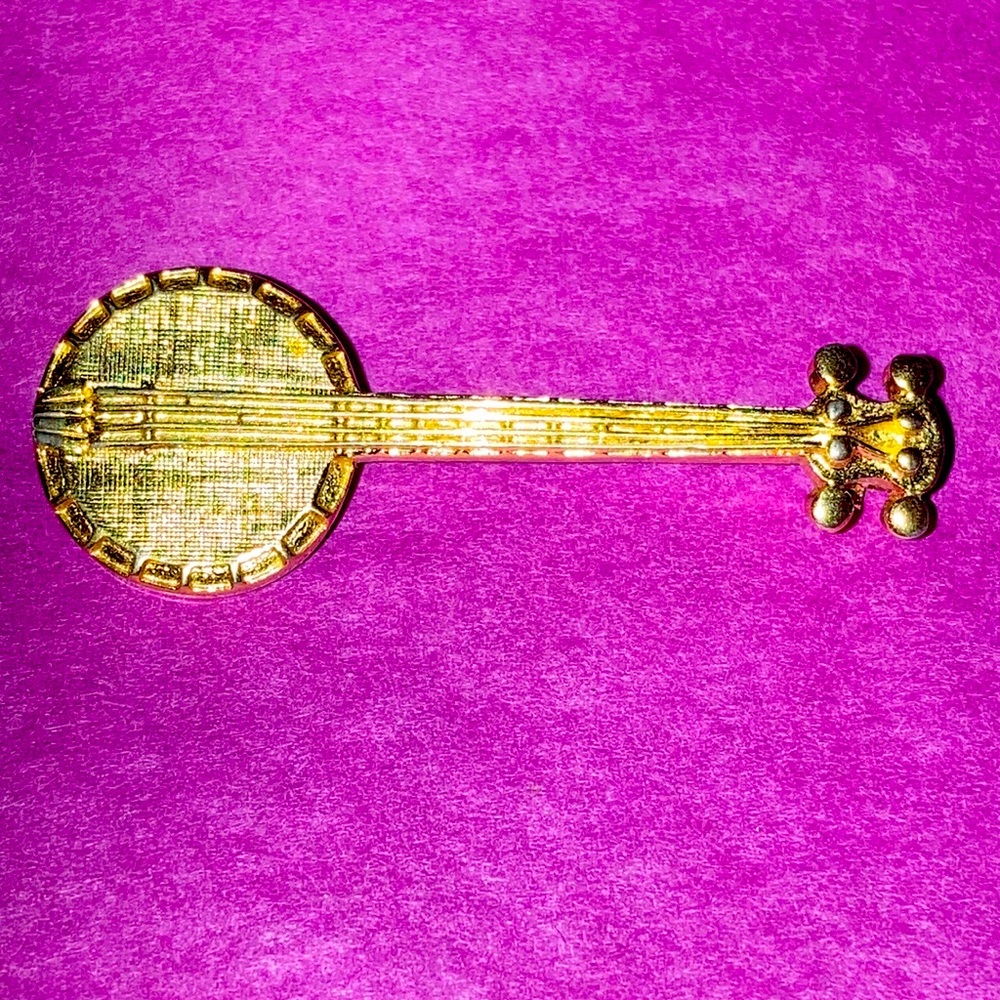 RARE FIND Bijoux D’orlan Paris banjo pin